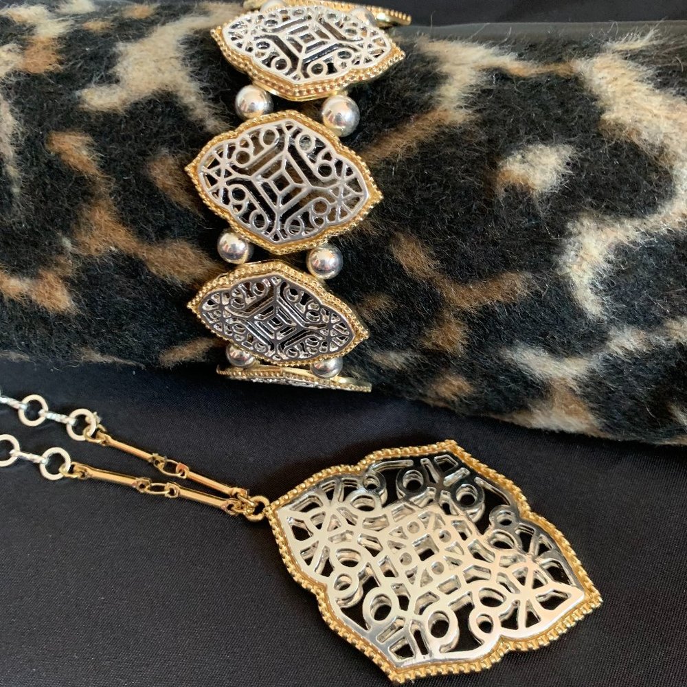 Style & Co Filigree Necklace & Bracelet Set